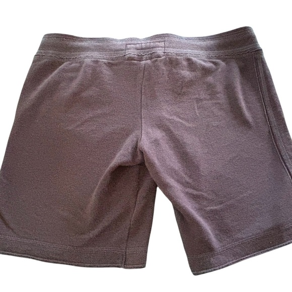 Abercrombie & Fitch Navy Spell~Out Logo Fleece Shorts Sz M Drawstring Lounge - Picture 3 of 6